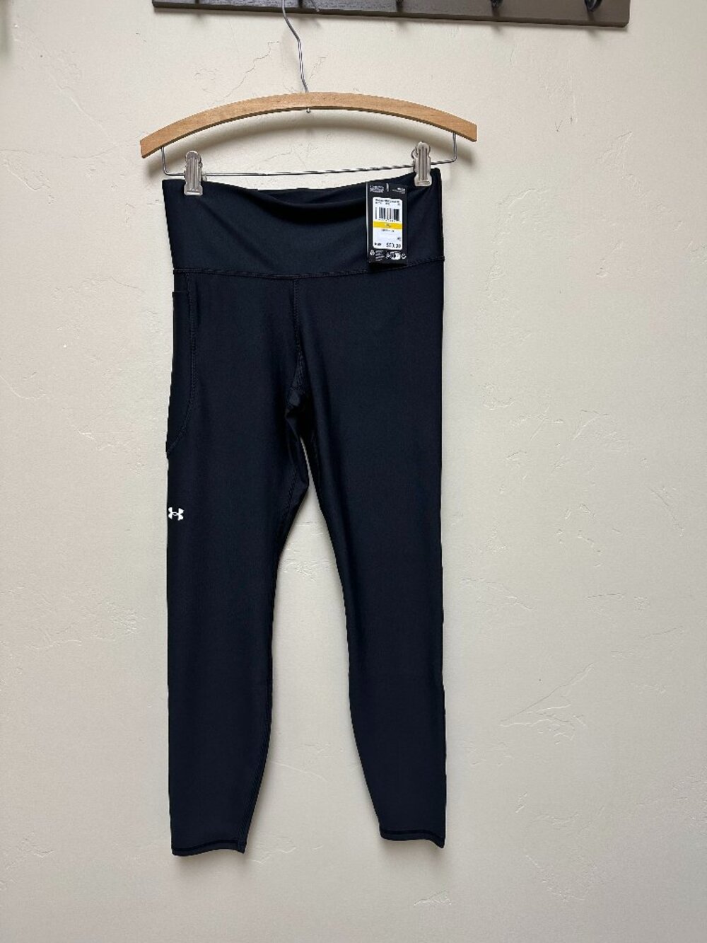 Under Armour Womens HeatGear Armour High Waisted Pocketed No-Slip Leggings Med